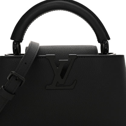 Louis Vuitton Taurillon Capucines Mini Matte Black 7 of 9