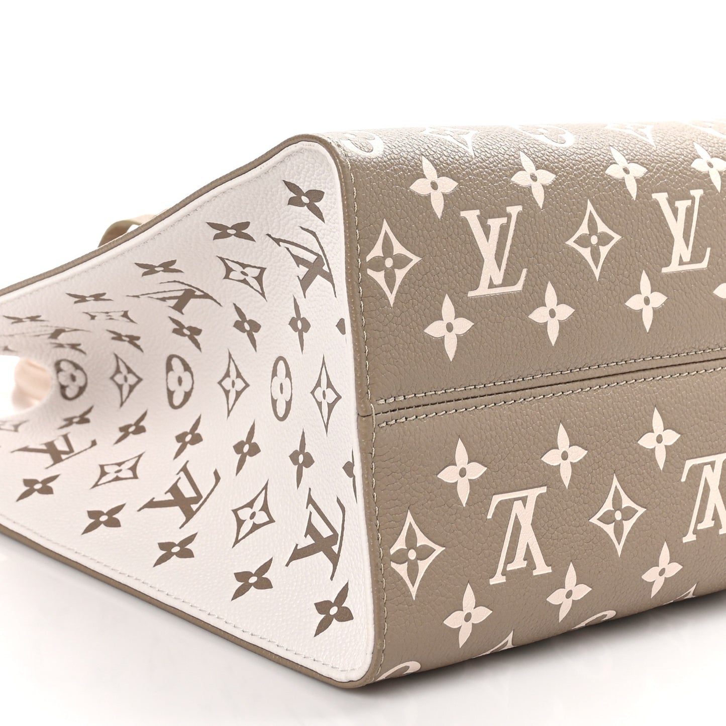 Empreinte Monogram Spring In The City Onthego MM Kaki Beige Cream