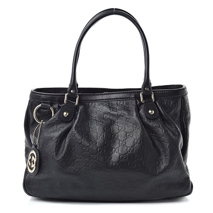 Gucci Guccissima Medium Sukey Top Handle Tote Black 1 of 14