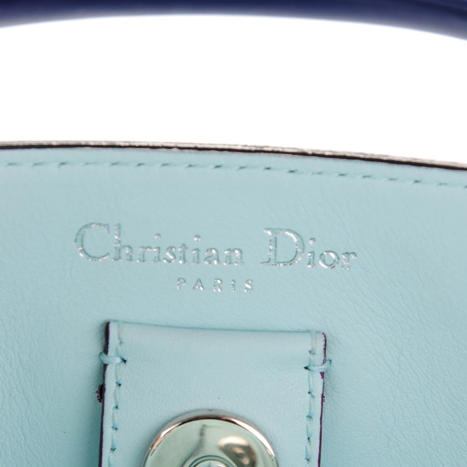 Christian Dior Smooth Calfskin Large Diorissimo Bag Navy Blue 8 of 10