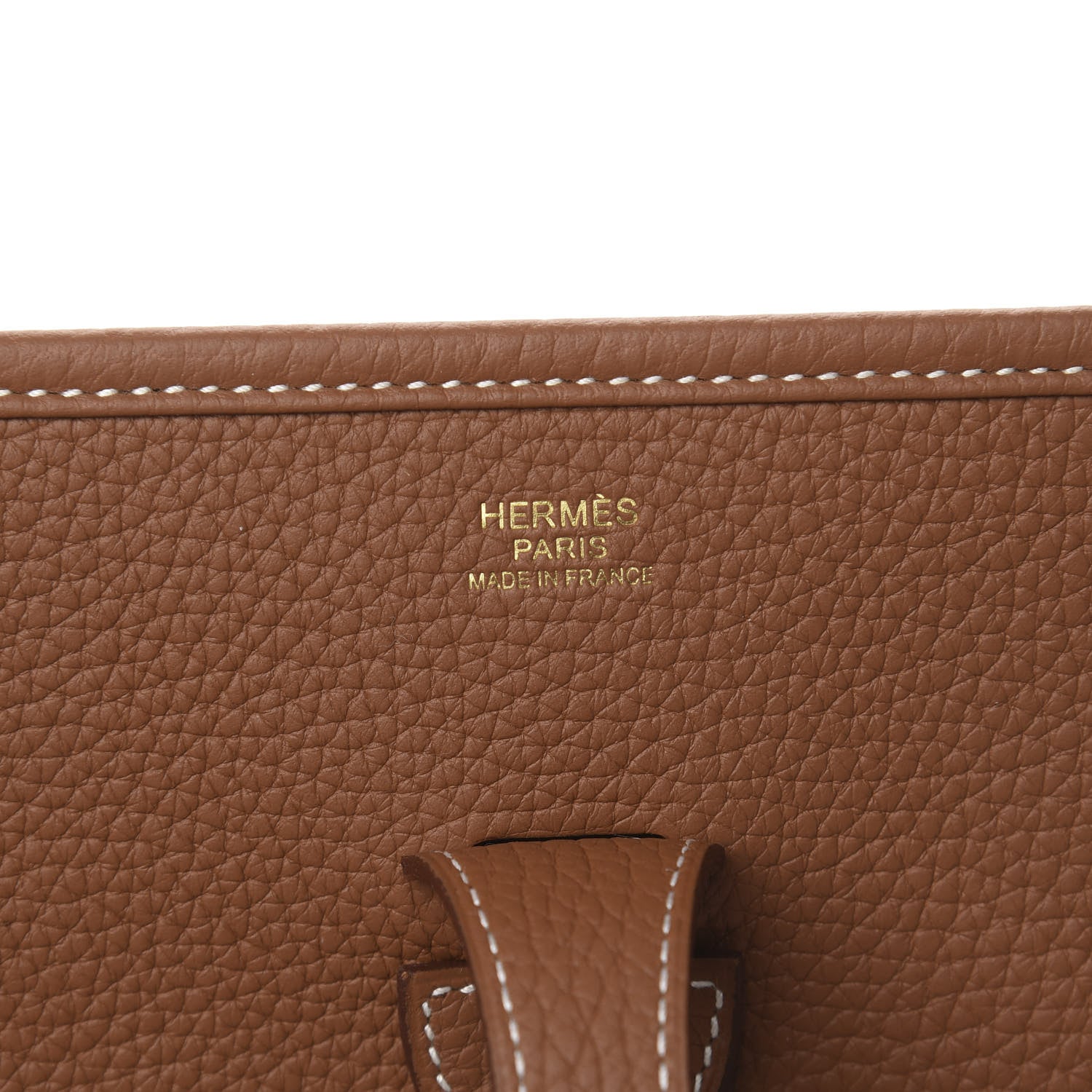 Hermes Taurillon Clemence Evelyne III PM Gold 6 of 11