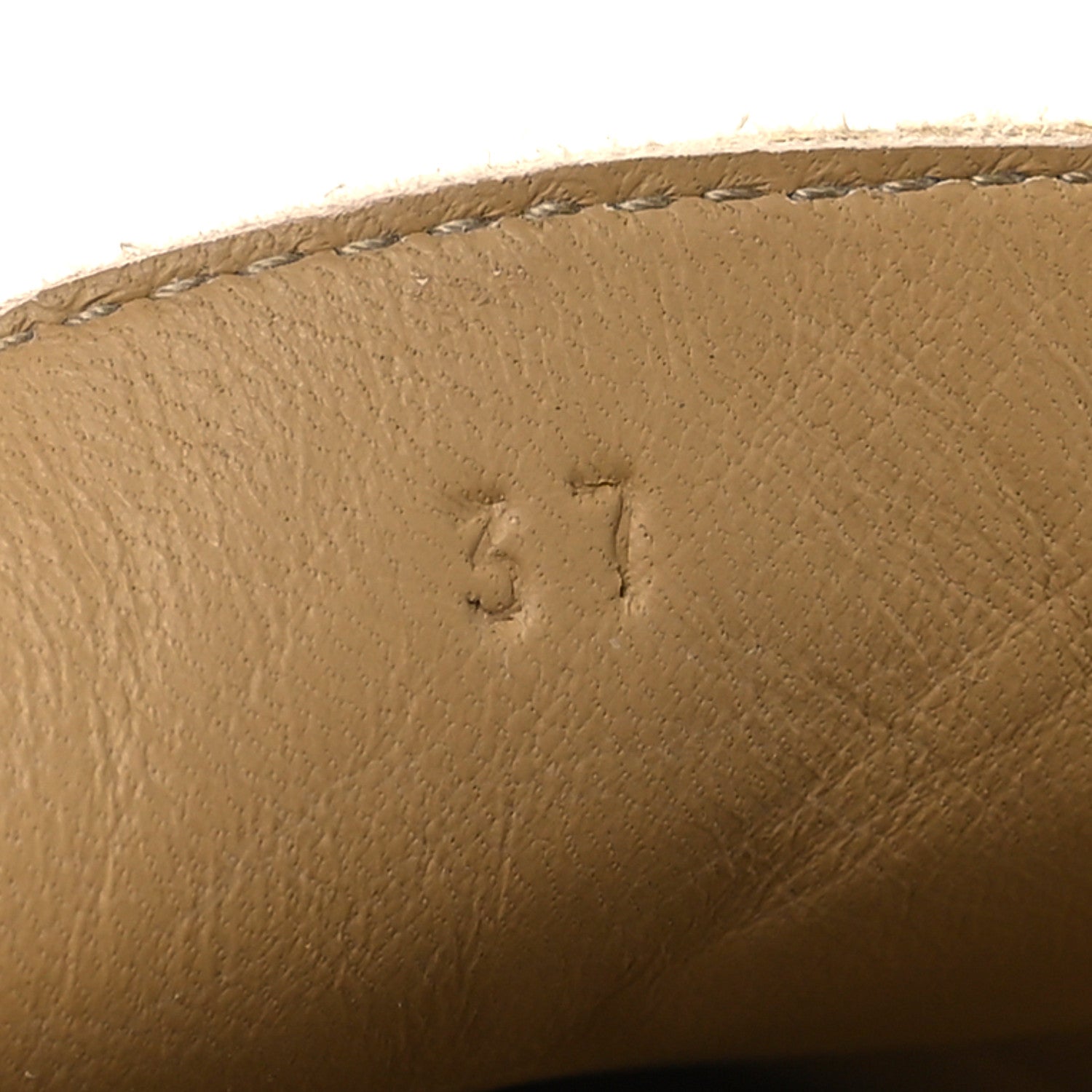 Hermes Suede Calfskin Womens Lazy Loafers 37 Beige Sable 7 of 9