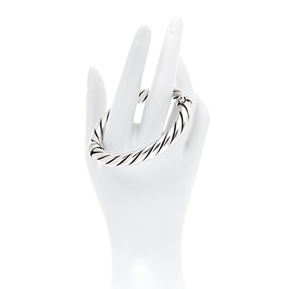 David Yurman Sterling Silver Metro Hinged Bangle Bracelet 2 of 6