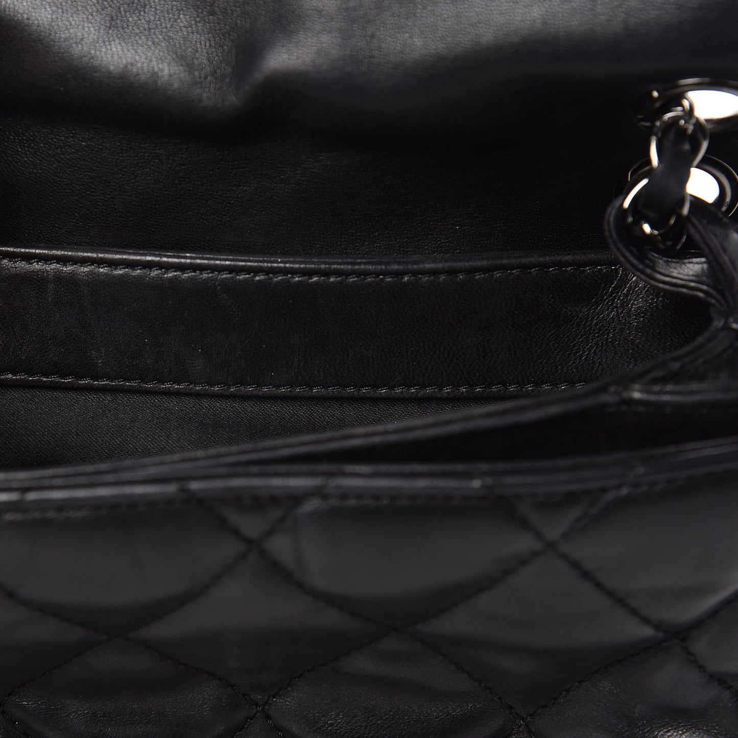 Lambskin Quilted Mini Chanel 3 Flap Black