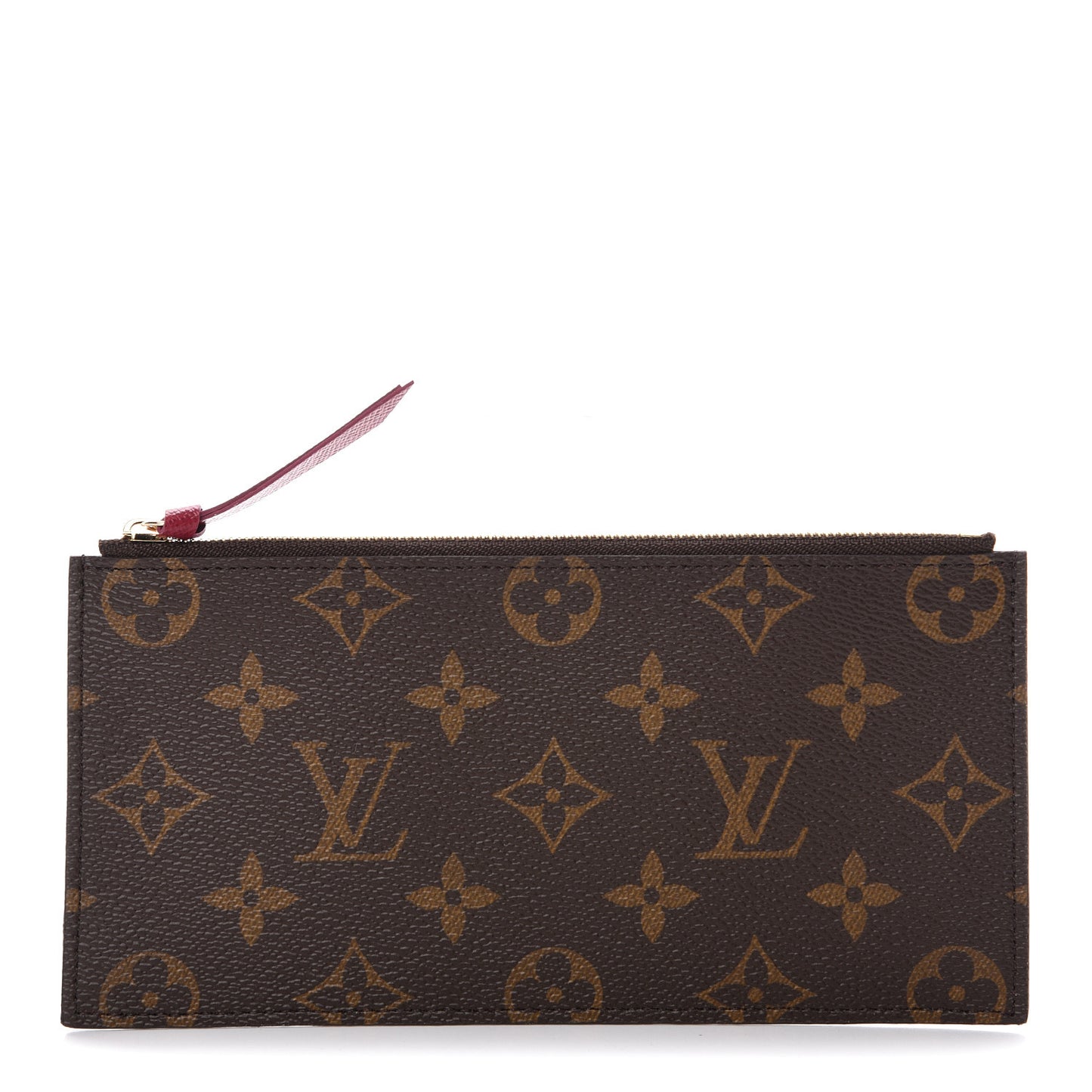 Monogram Felicie Card Holder Insert Fuchsia
