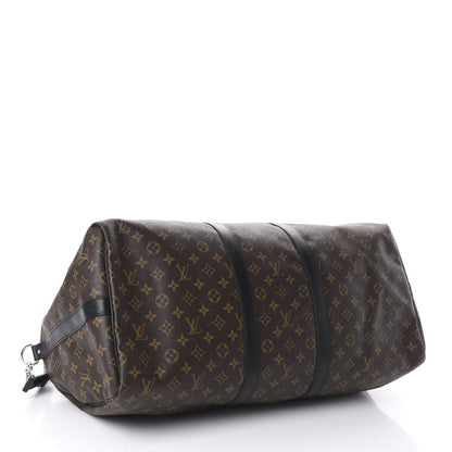 Louis Vuitton Monogram Macassar Keepall Bandouliere 55 3 of 7