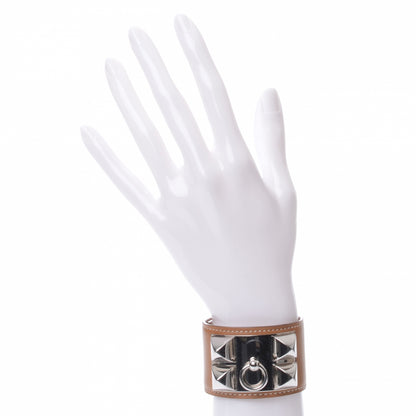 Hermes Barenia Collier de Chien CDC Bracelet Medium Fauve 2 of 6