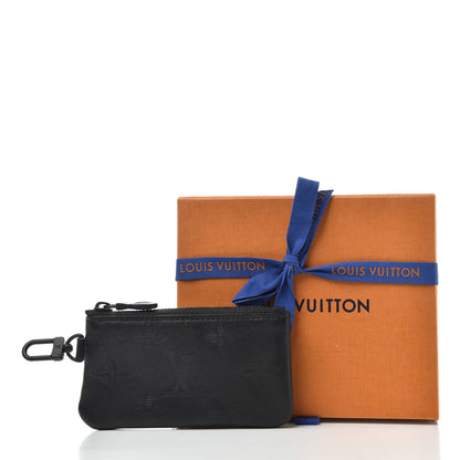 Louis Vuitton Calfskin Monogram Shadow Key Pouch Black 6 of 6