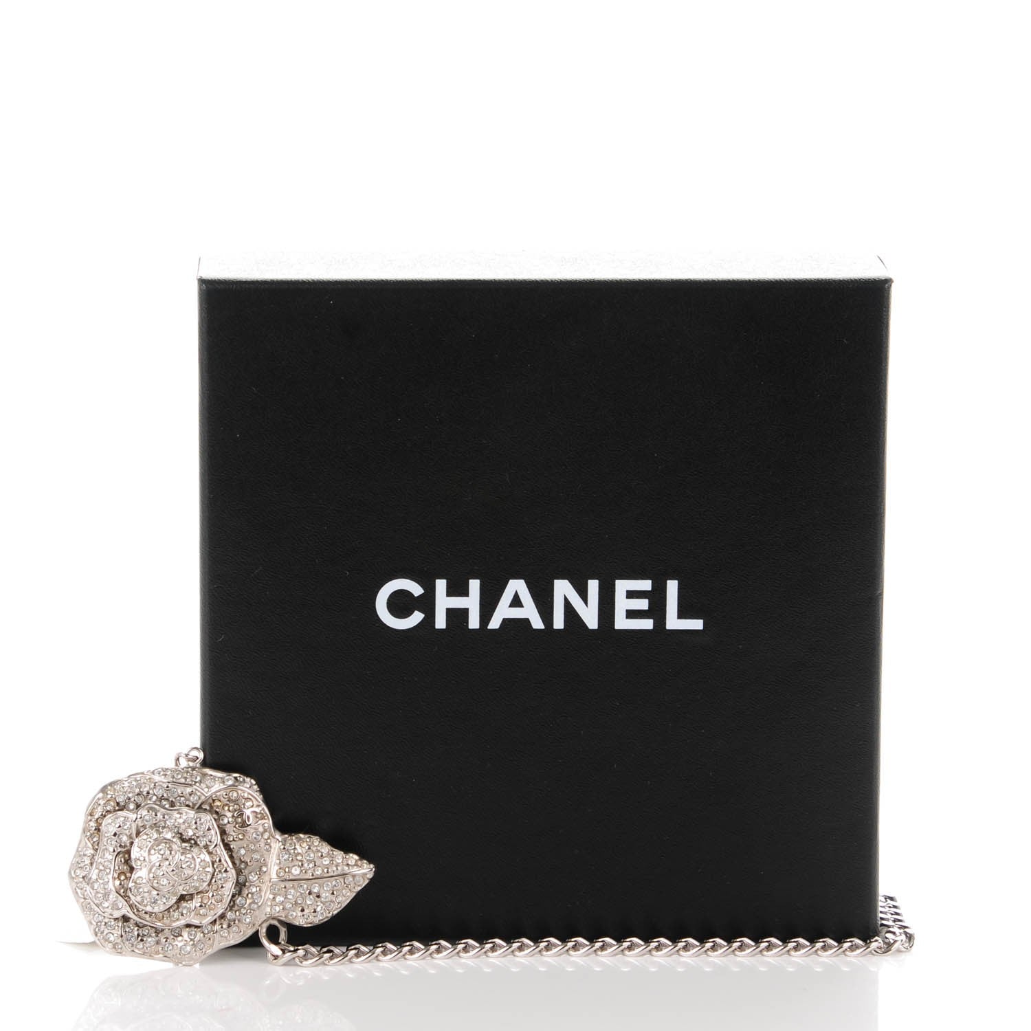 Chanel Crystal CC Camellia Belt Silver 7 of 7