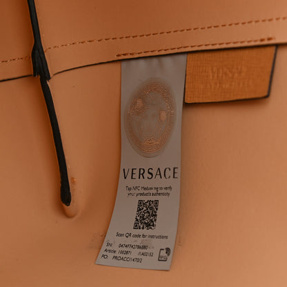 Versace Vitello Virtus Tote Caramel 7 of 12