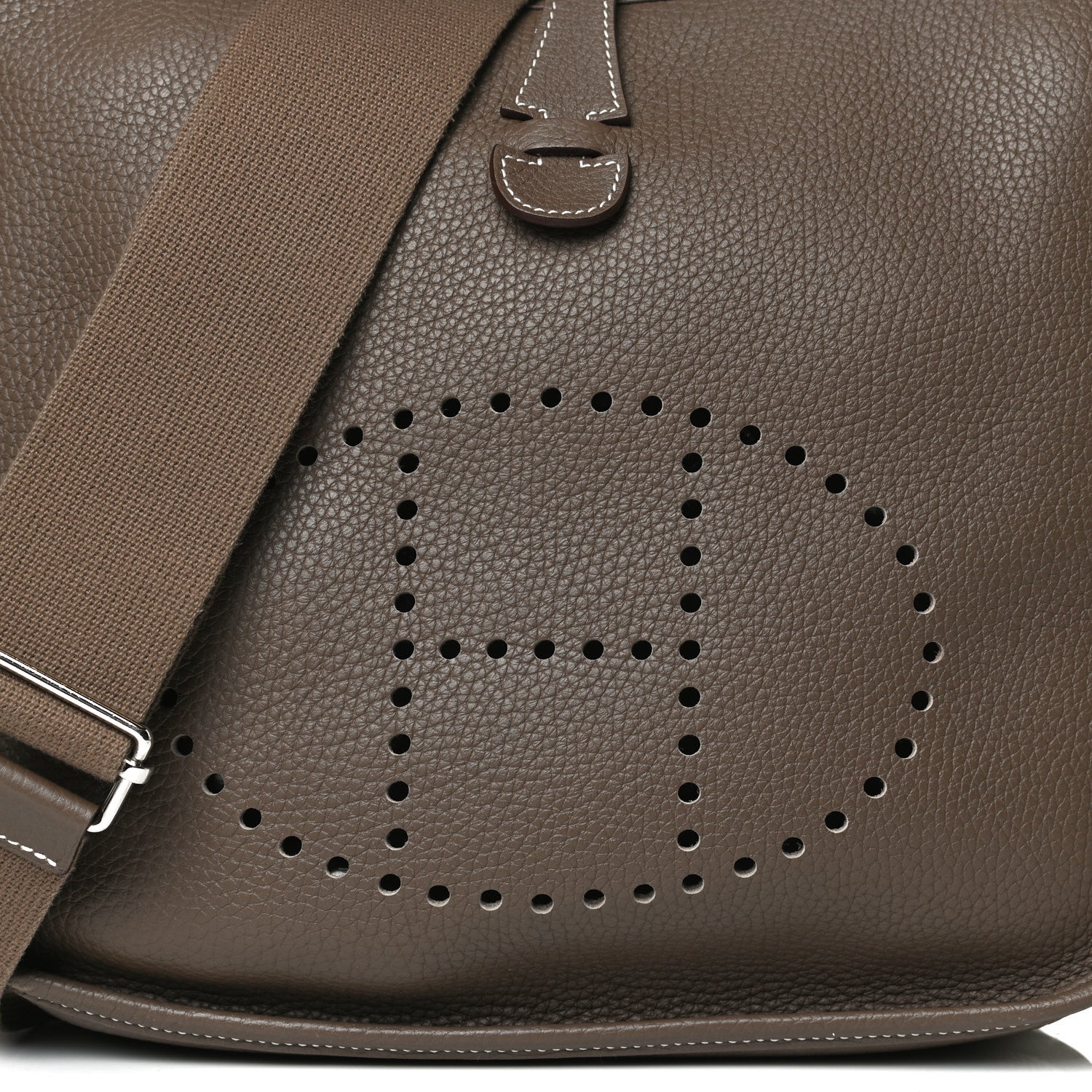 Hermes Taurillon Clemence Evelyne III PM Etoupe 8 of 14
