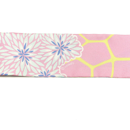 Hermes Silk The Three Graces Twilly Rose Bonbon Canard 3 of 5