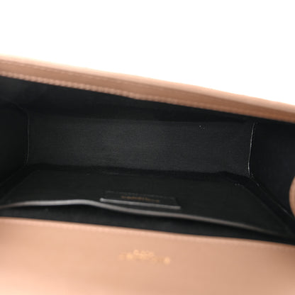 Saint Laurent Grain De Poudre Textured Mixed Matelasse Medium Triquilt Monogram Satchel Dark Latte 5 of 11