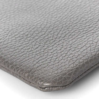 Gucci Calfskin Large Bamboo Clutch Grey 8 of 9