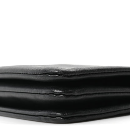 Celine Lambskin Small Trio Crossbody Bag Black 9 of 9