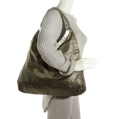 Chanel Perforated Metallic Lambskin Hollywood Hobo Silver 2 of 7