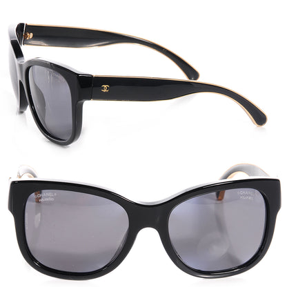 Chanel Polarized Sunglasses 5270 Black 1 of 5