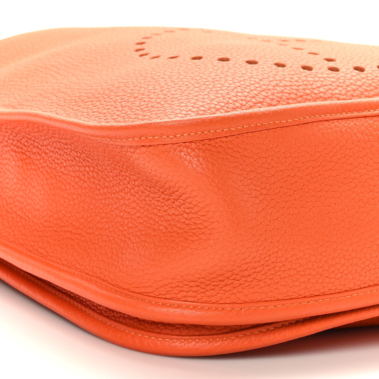 Hermes Taurillon Clemence Evelyne III GM Orange 8 of 9