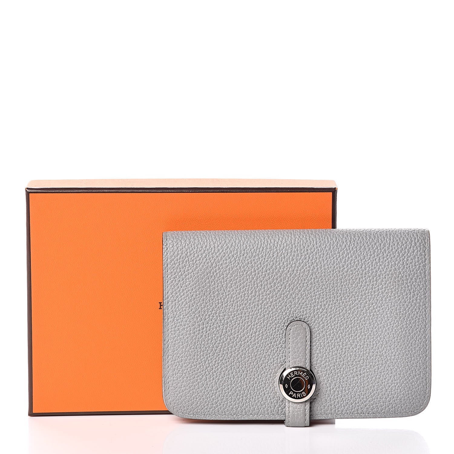 Hermes Togo Dogon Compact Wallet Bleu Glacier 10 of 10