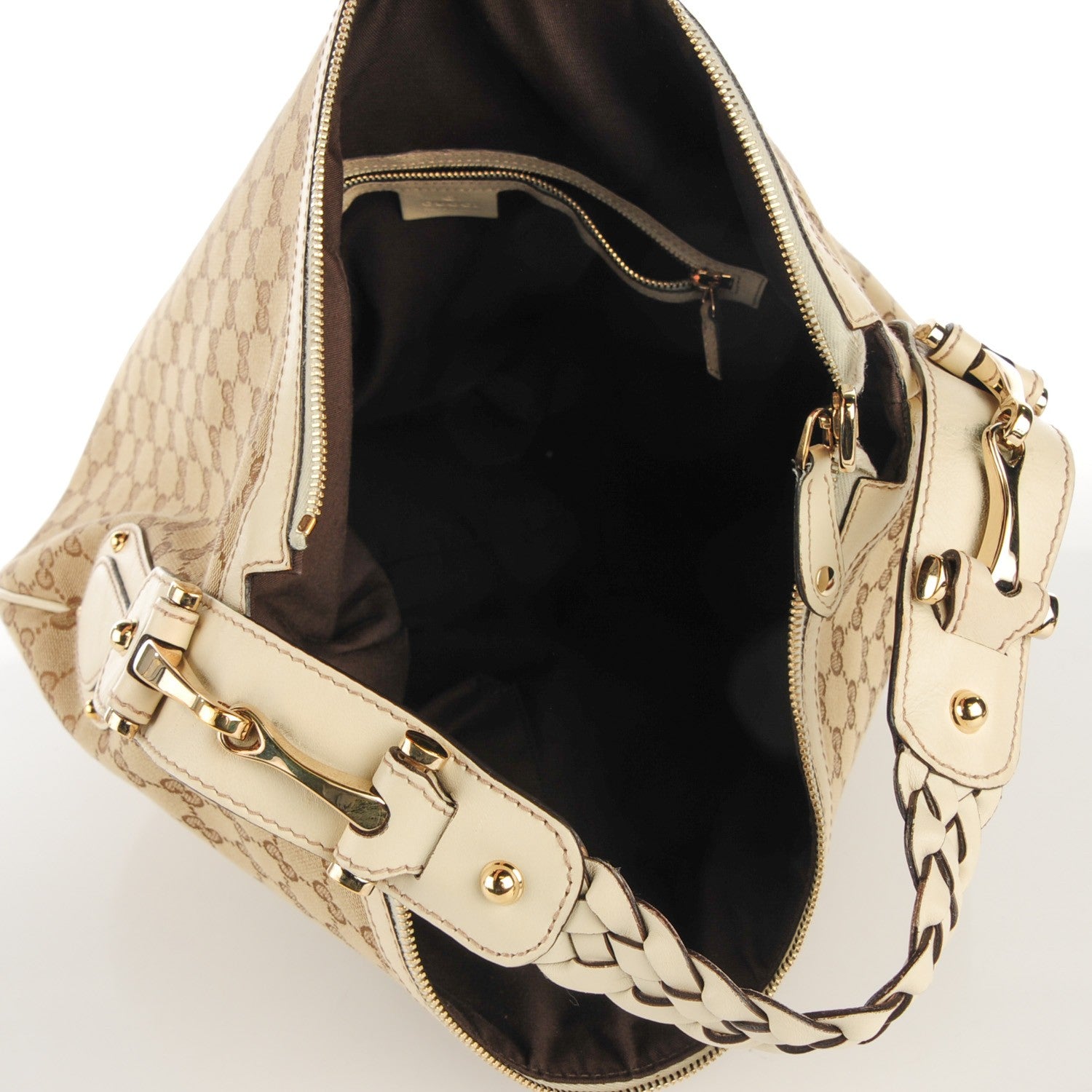 Gucci Monogram Medium Pelham Hobo Off White 7 of 7