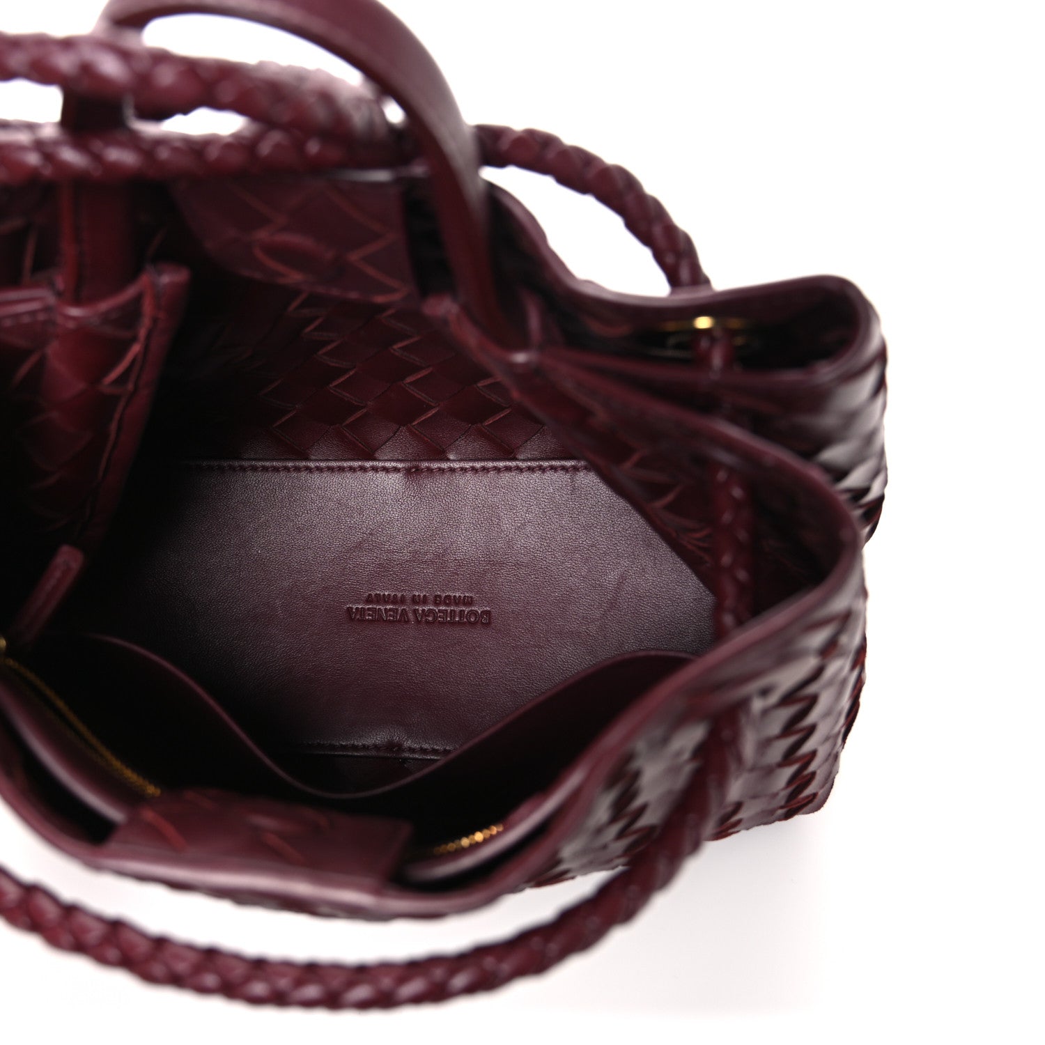 Bottega Veneta Nappa Intrecciato Small Andiamo Shoulder Bag Barolo 5 of 9
