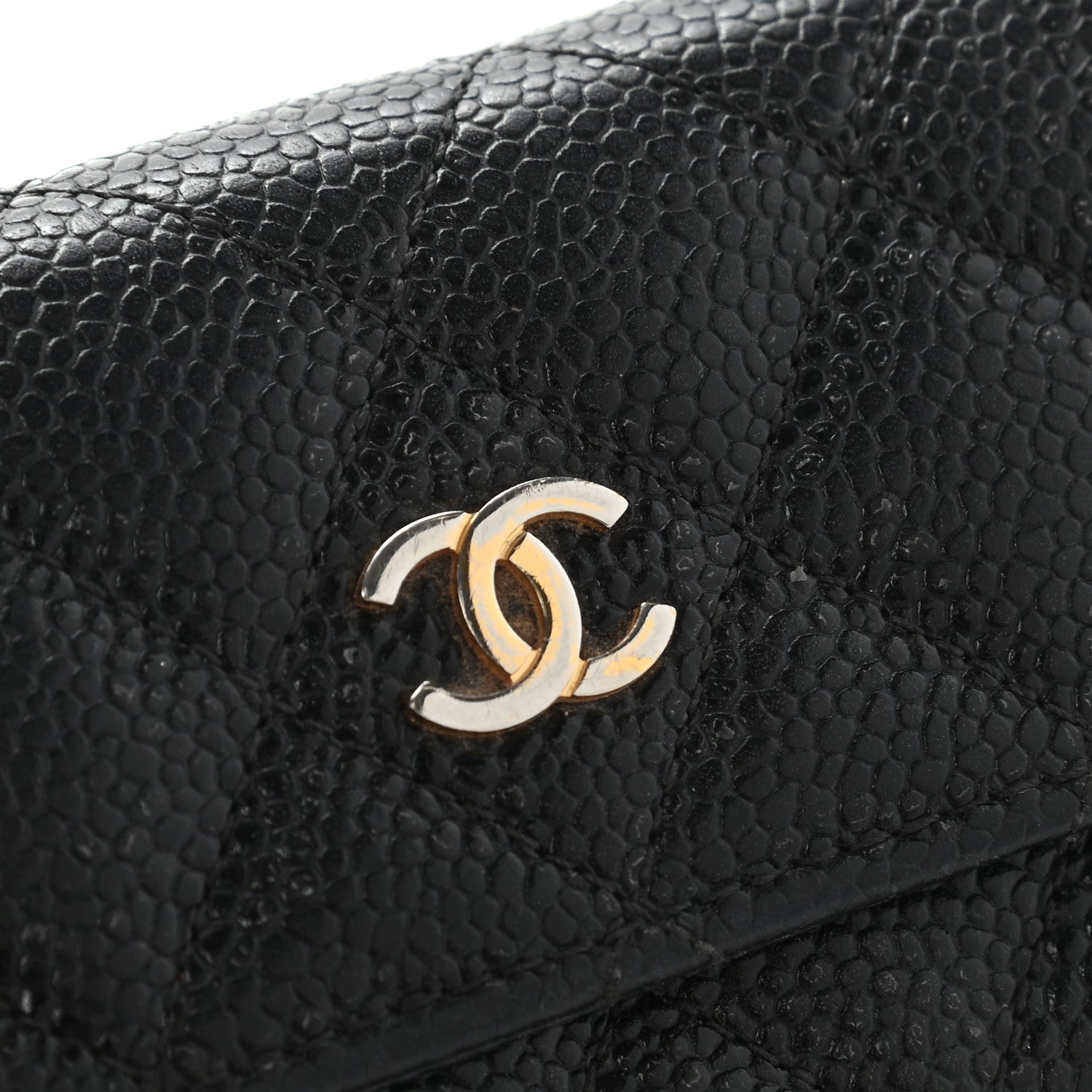Chanel Caviar Quilted Flap Card Holder Black 12 of 17