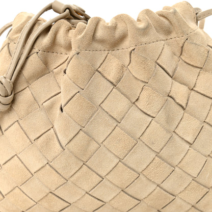 Bottega Veneta Suede Intrecciato Small Dustbag Ecru Gold 8 of 10