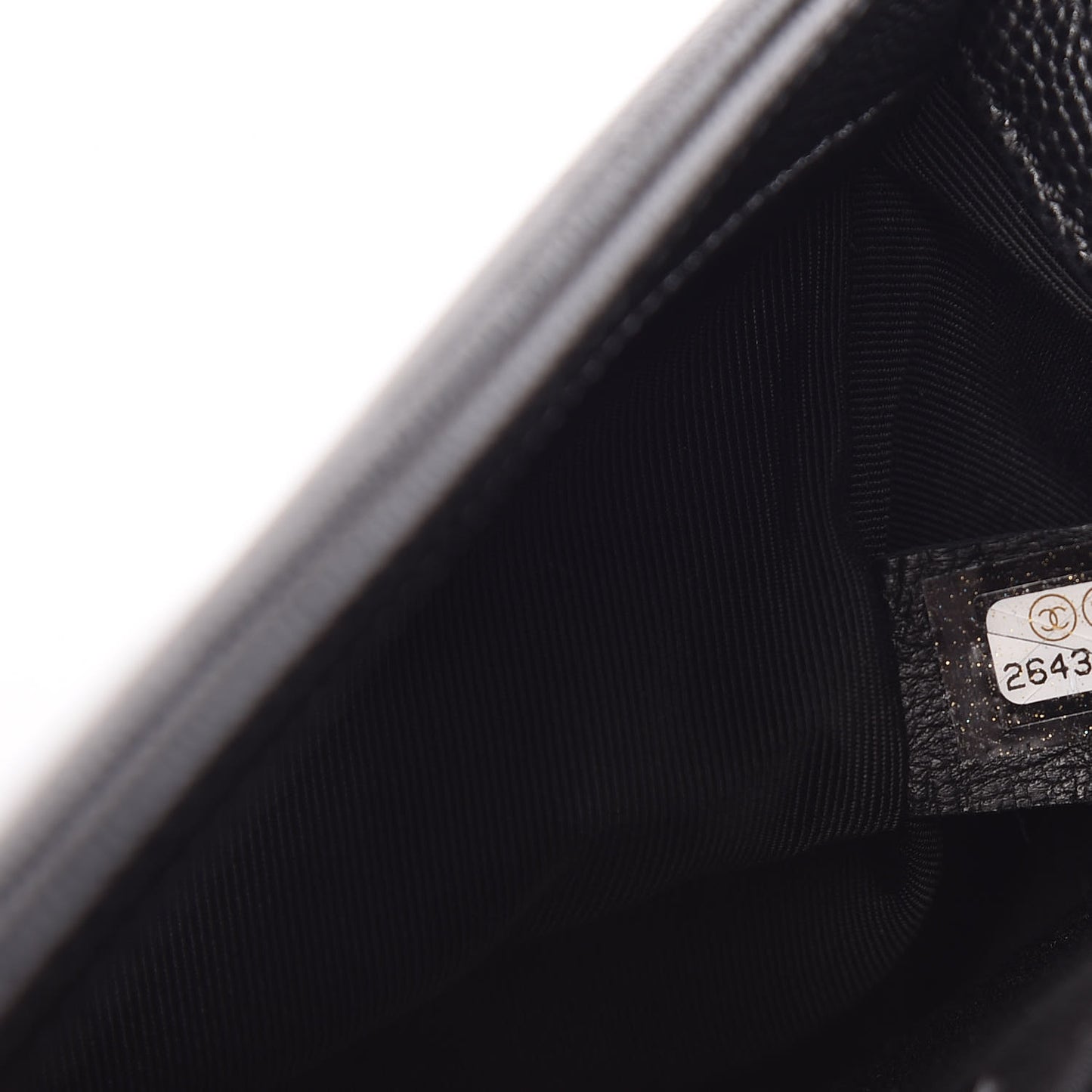 Caviar Quilted Small Boy Flap Black