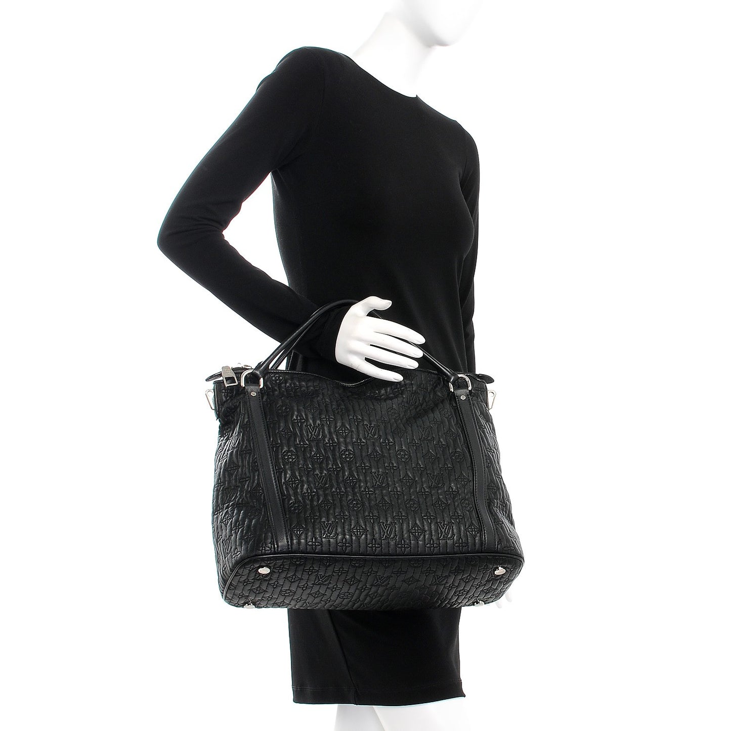 Monogram Lambskin Antheia Ixia MM Black
