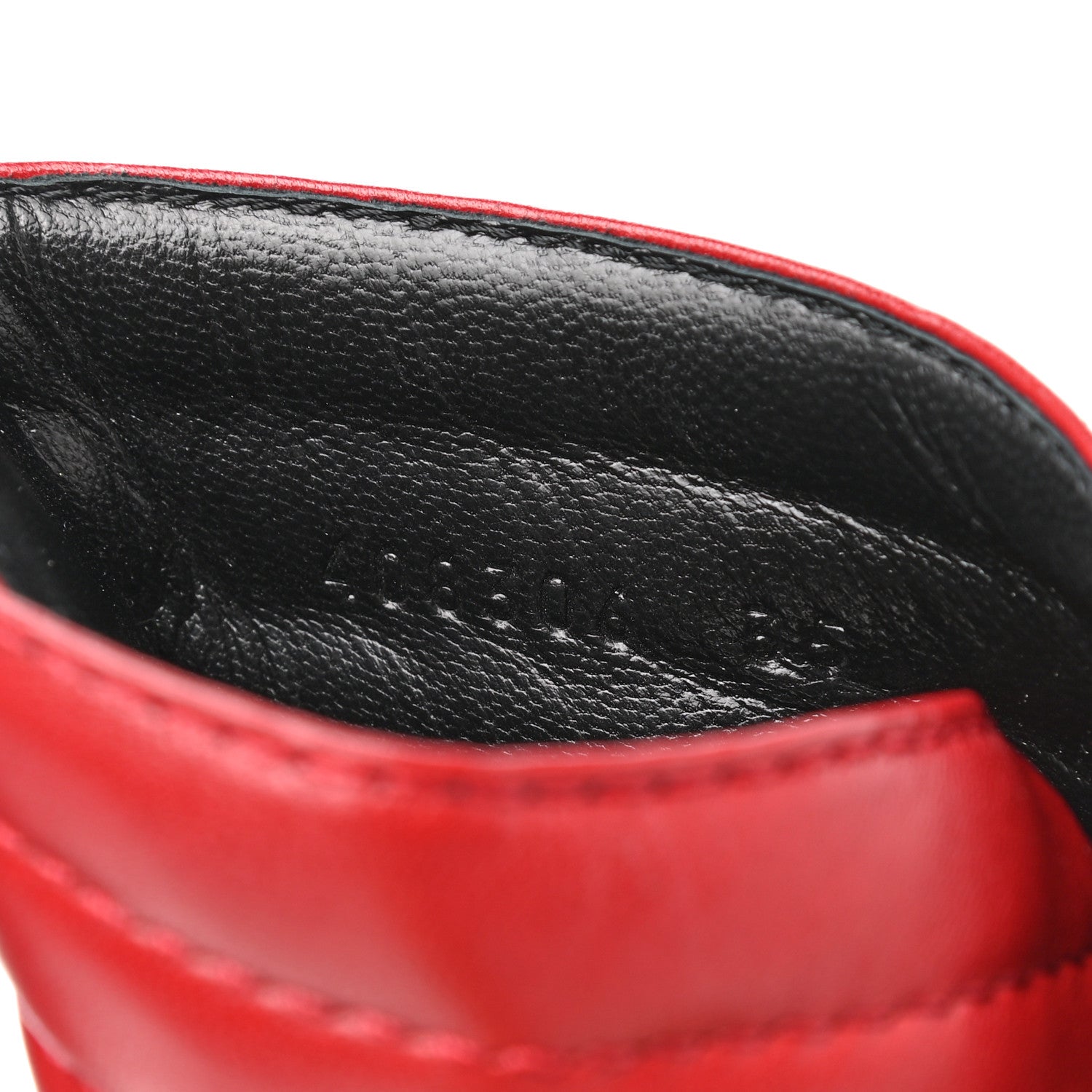 Gucci Malaga Kid Webby Crossover High Heel Slide Sandals 35 Hibiscus Red 8 of 8