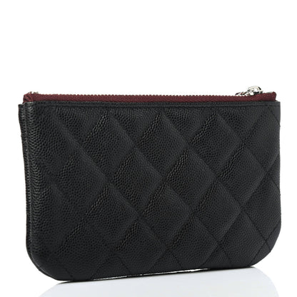 Chanel Caviar Quilted Small Cosmetic Case Black 2 of 4