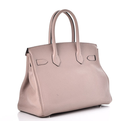 Hermes Taurillon Clemence Birkin 30 Glycine 3 of 44