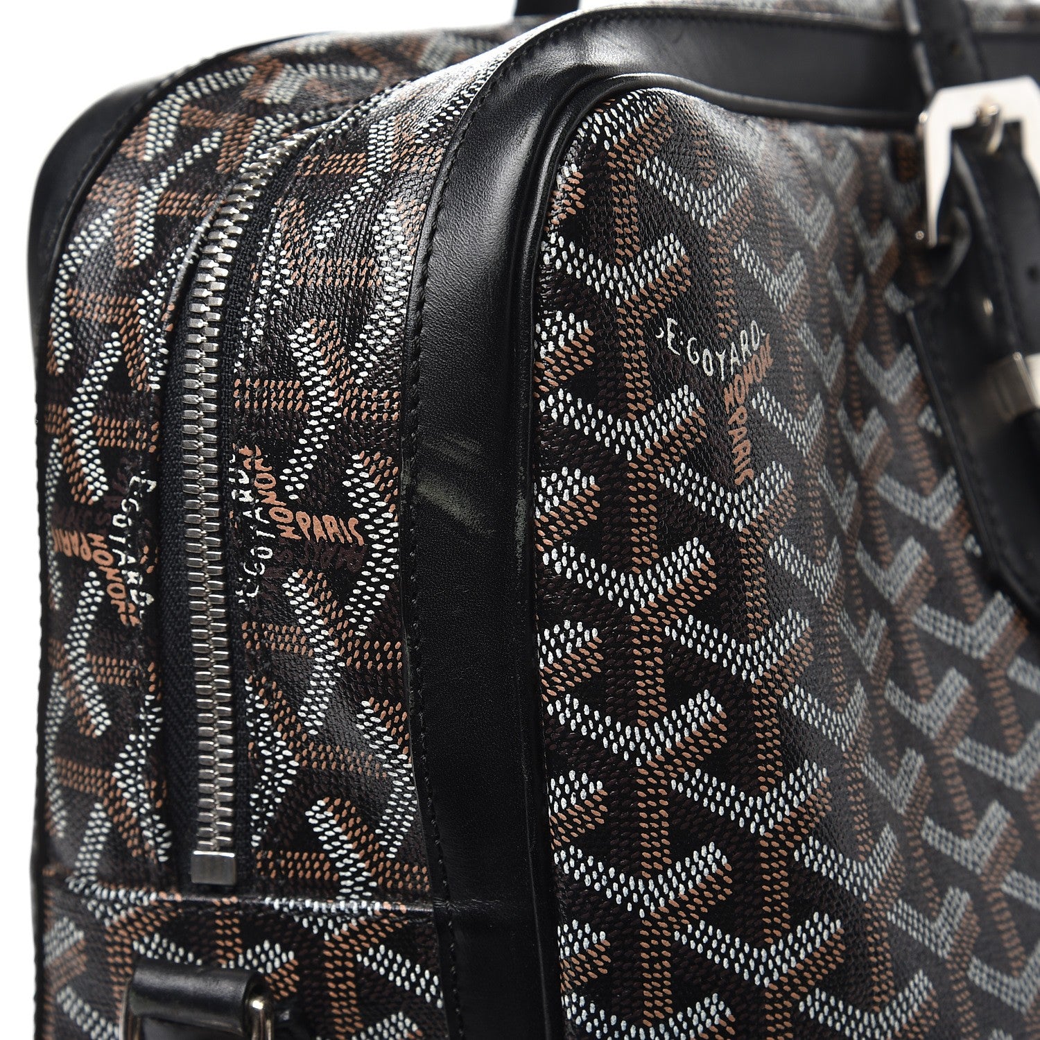 Goyard Goyardine Ambassade MM Briefcase Black 13 of 14