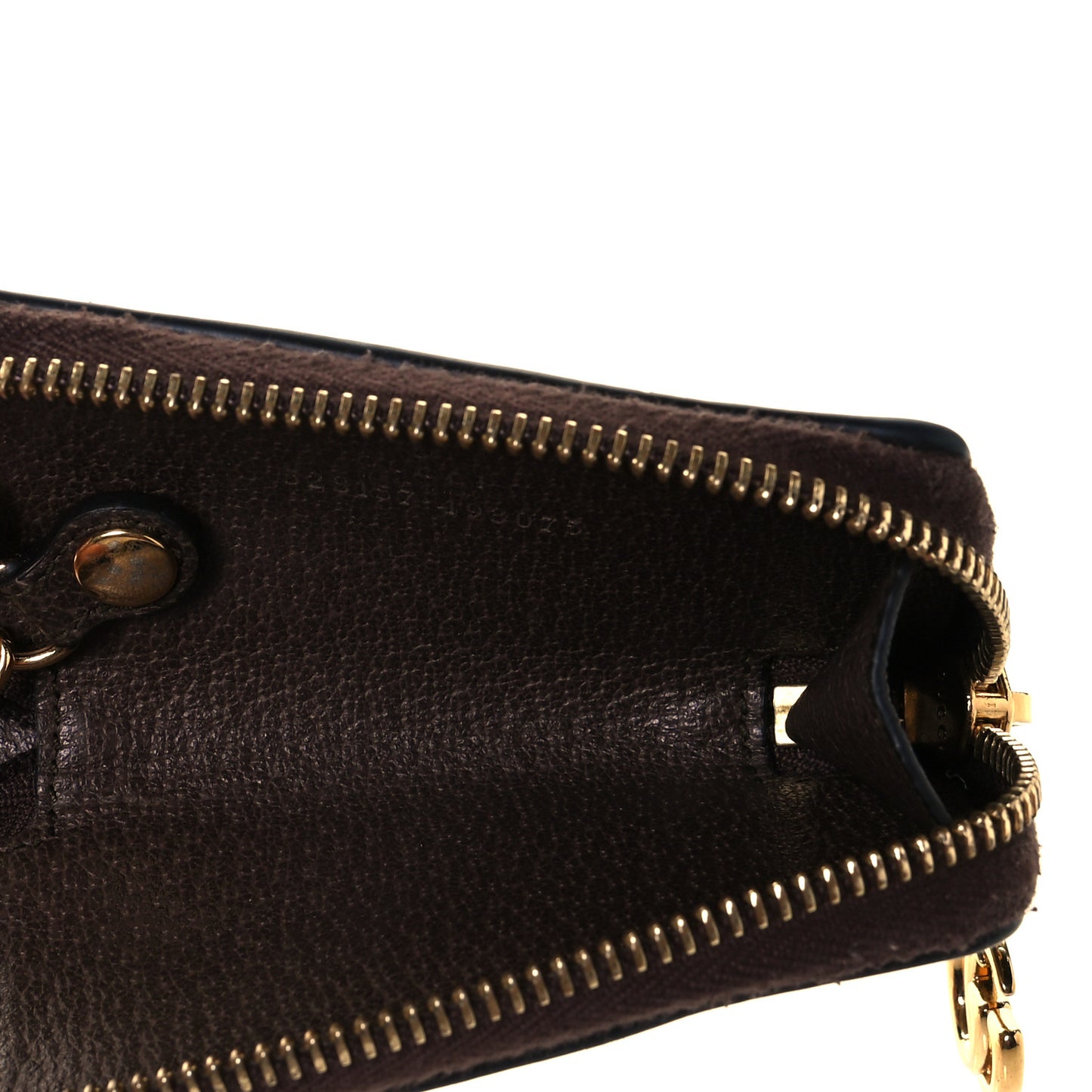 GG Supreme Monogram Web Ophidia Zip Around Key Case Beige New Acero