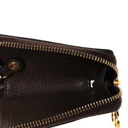 Gucci GG Supreme Monogram Web Ophidia Zip Around Key Case Beige New Acero 5 of 8