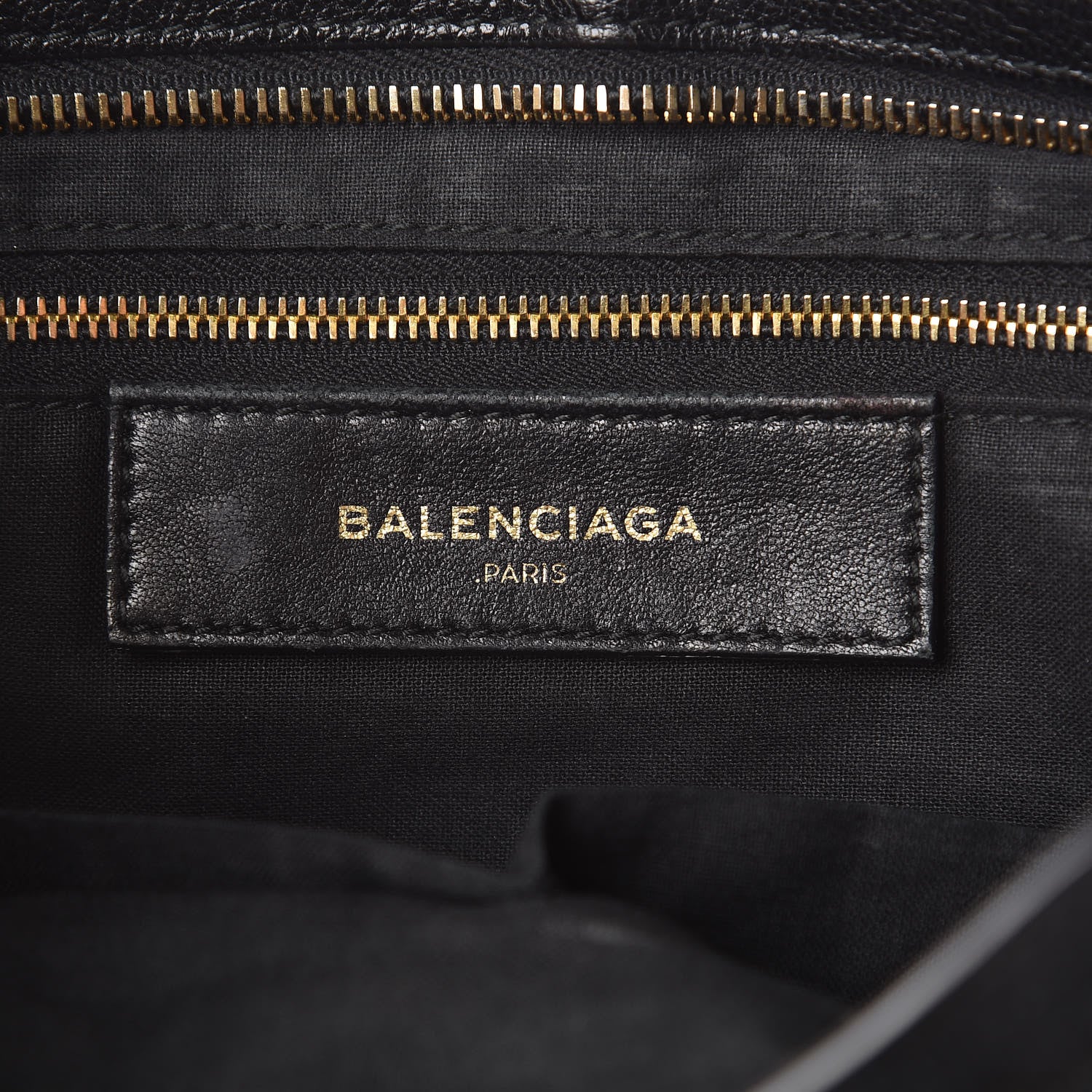Balenciaga Chevre Gold Metallic Edge Hardware S City Black 6 of 12