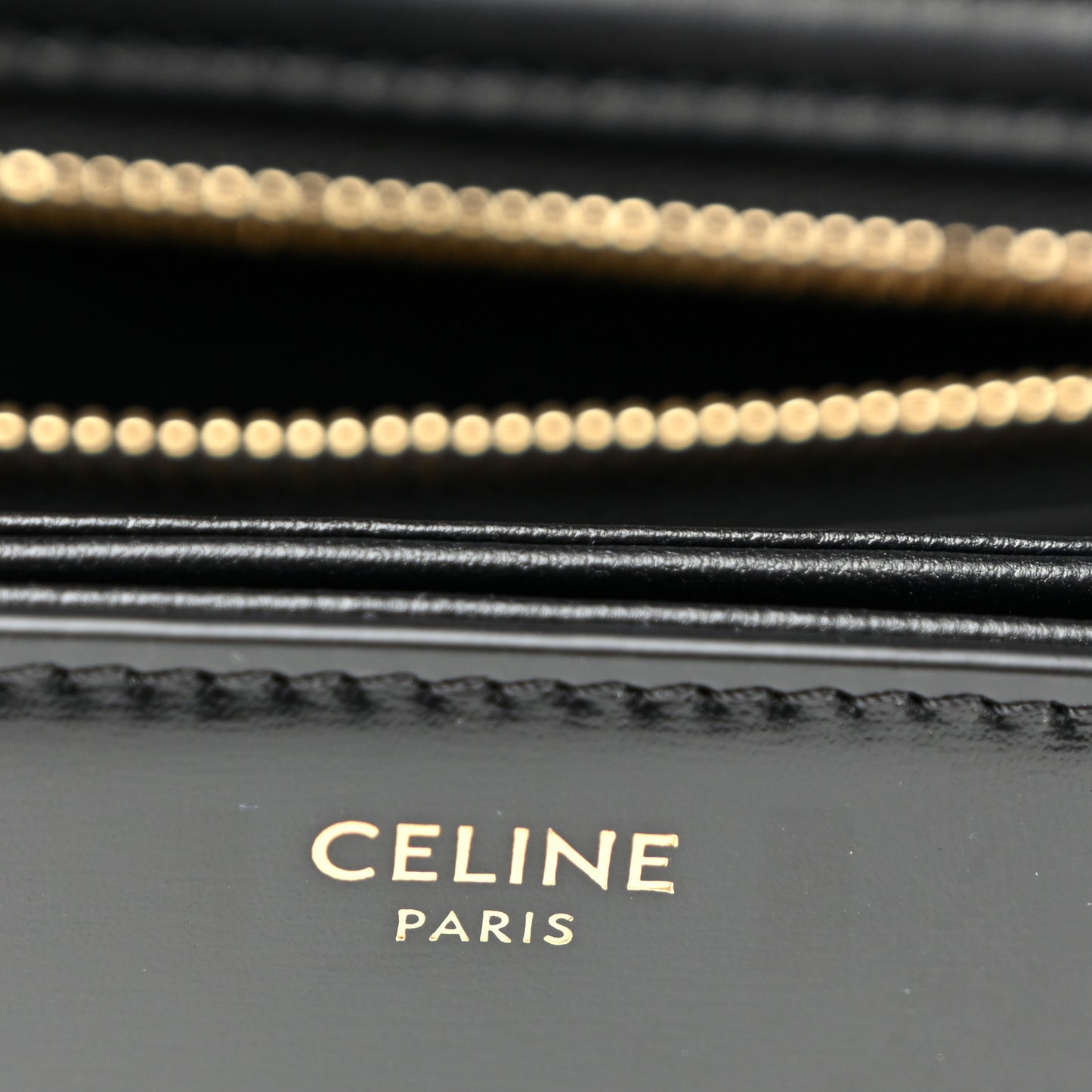 Shiny Calfskin Teen Triomphe Black