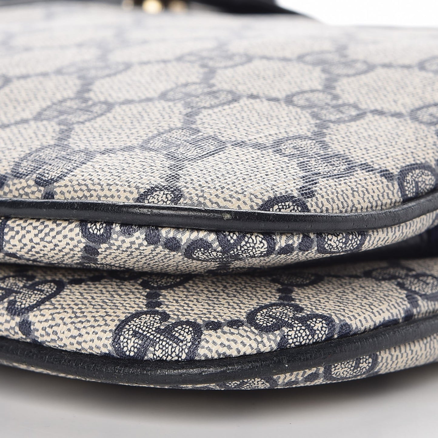 GG Plus Monogram Web Shoulder Bag Navy