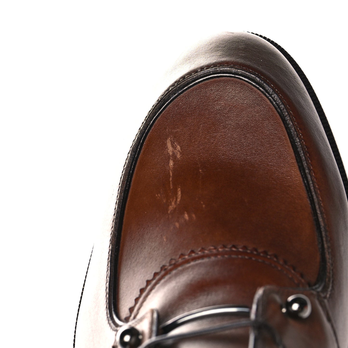 Patine Calfskin Mens Ajmone Flat Boots 42.5 Havane