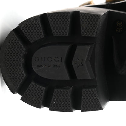 Gucci Calfskin Crystal GG Trip Chelsea Ankle Boots 39.5 Black 8 of 10