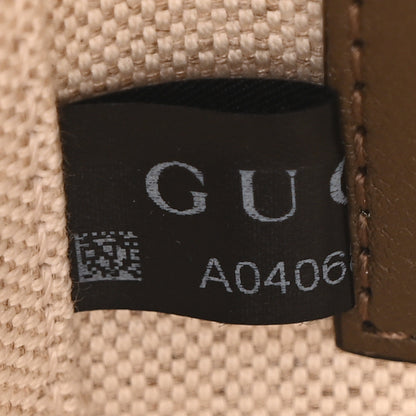 Gucci Sakai Be Green Calfskin Diagonal Stitched Blondie Top Handle Bag Craclet Brown 6 of 9