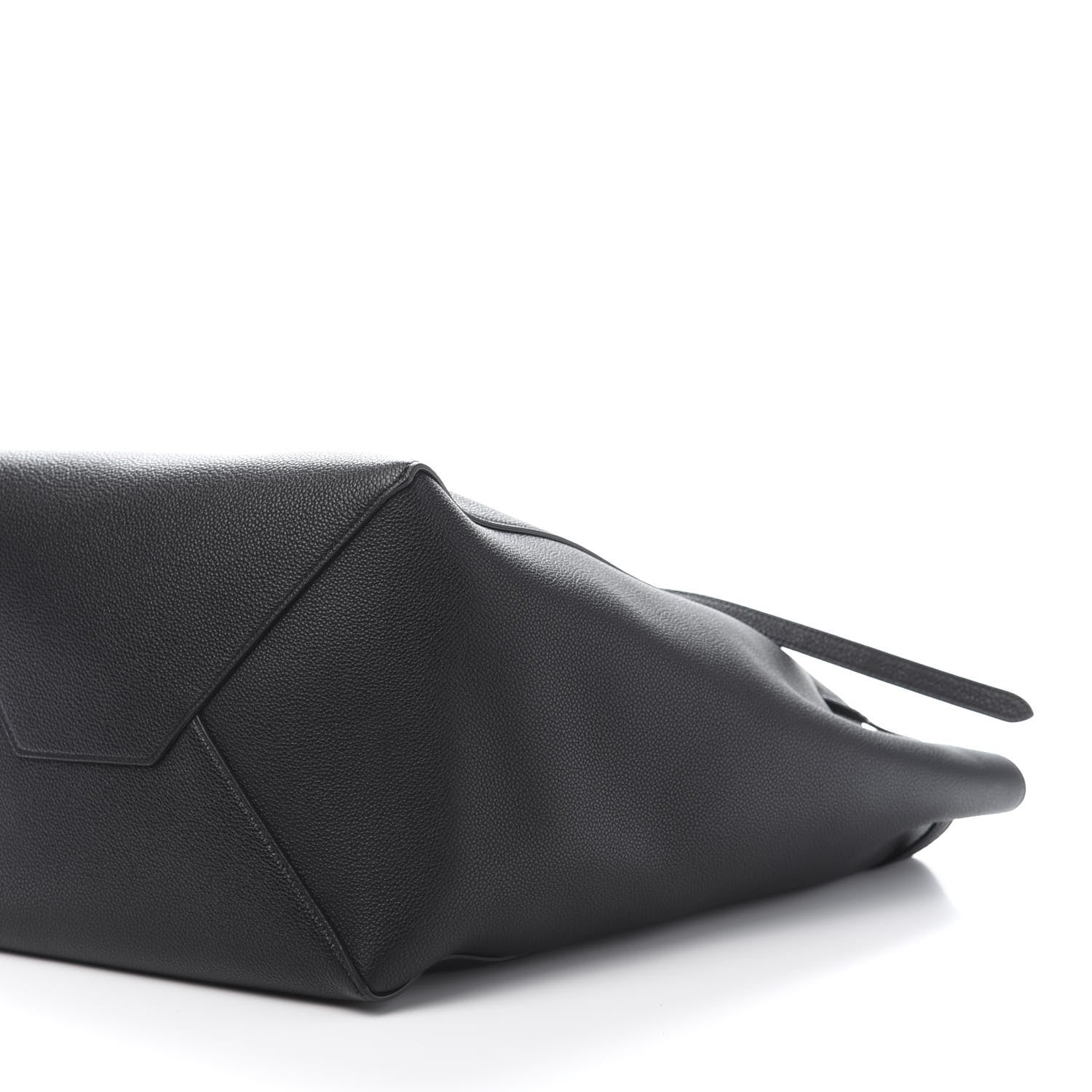 Celine Soft Grained Calfskin Medium Belt Cabas Phantom Black 10 of 11