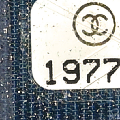 Chanel Caviar Quilted Zip Coin Purse Blue 7 of 8