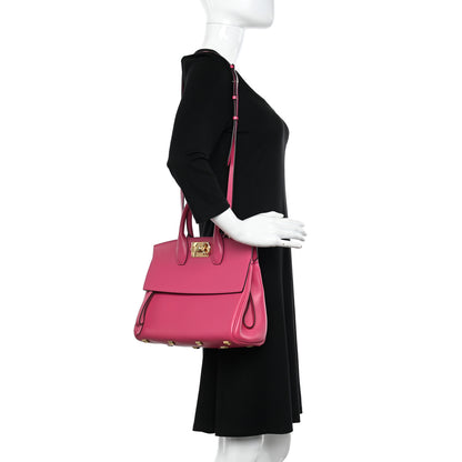Salvatore Ferragamo Calfskin Medium Studio Bag Phoenix Pink 2 of 12