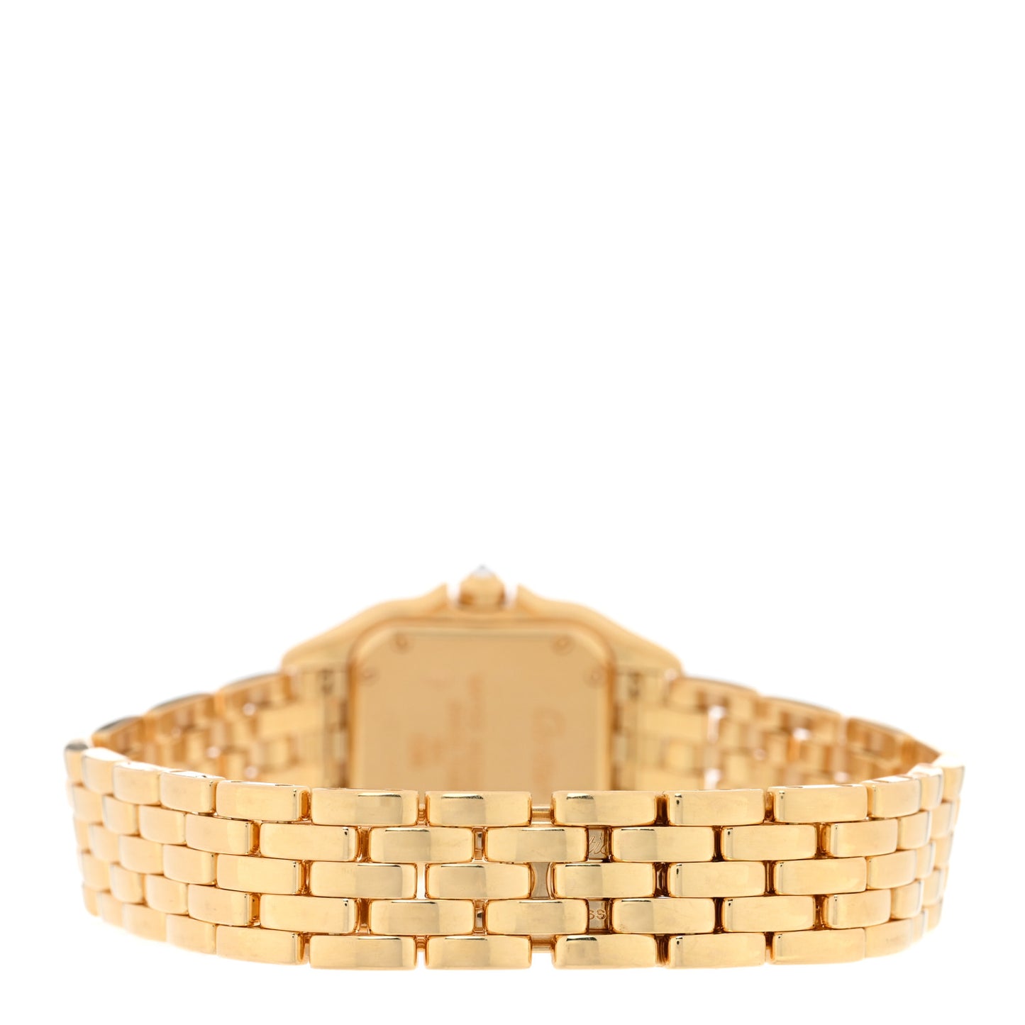 18K Yellow Gold Diamond 22mm Double Row Panthere Quartz Watch