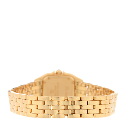 Cartier 18K Yellow Gold Diamond 22mm Double Row Panthere Quartz Watch 3 of 4