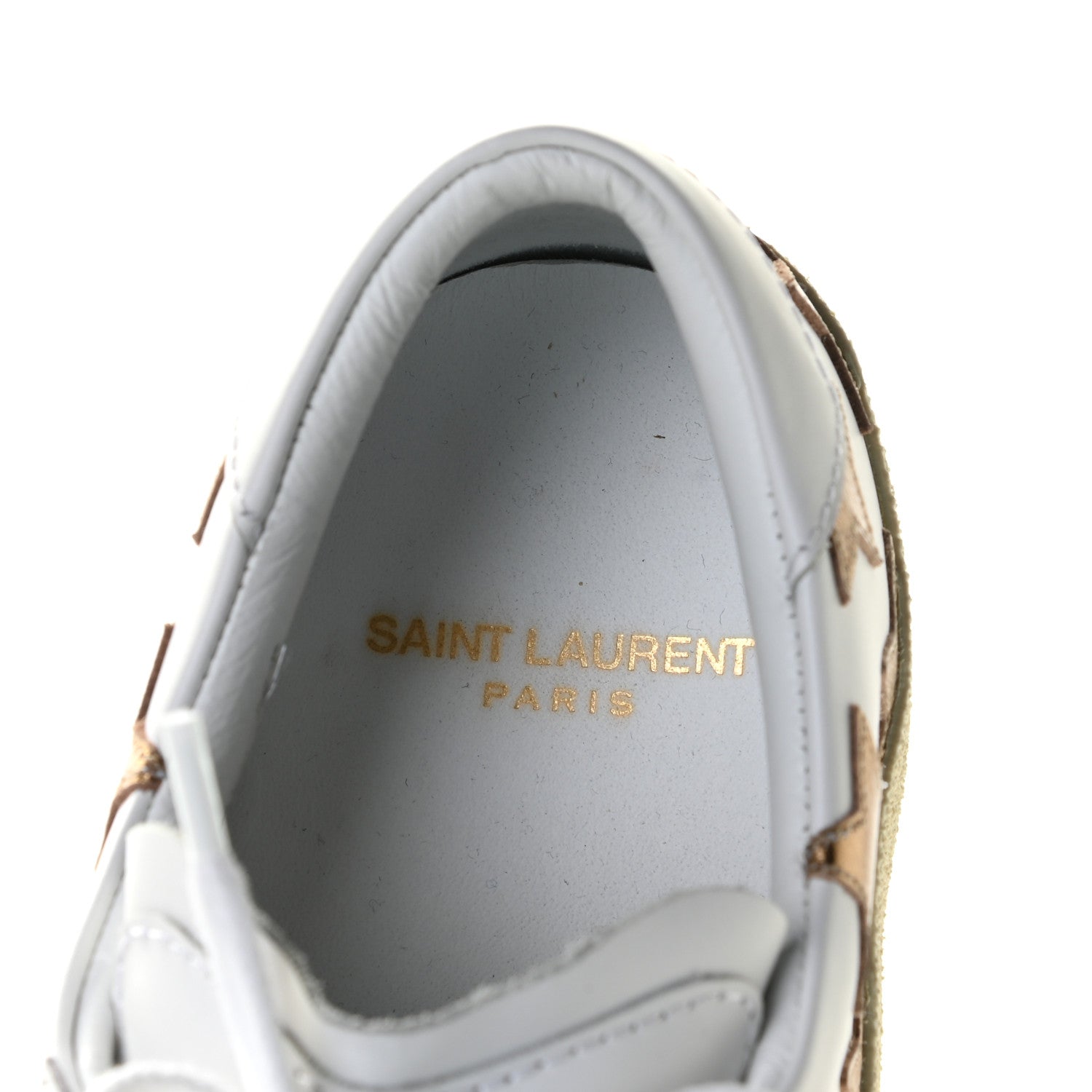Saint Laurent Nappa Star Court Sneakers 36.5 Off White 6 of 11
