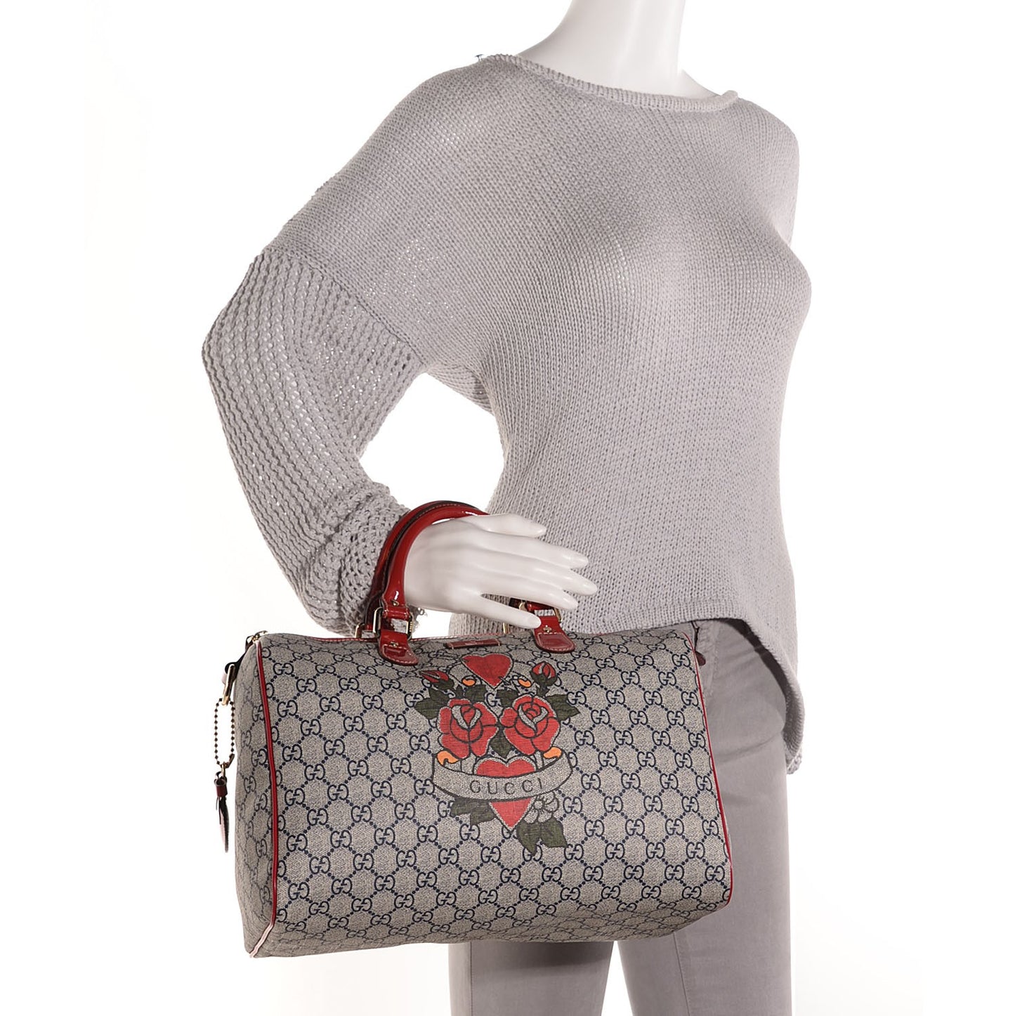 GG Plus Monogram Tattoo Heart Medium Joy Boston Red