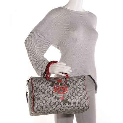 Gucci GG Plus Monogram Tattoo Heart Medium Joy Boston Red 2 of 8