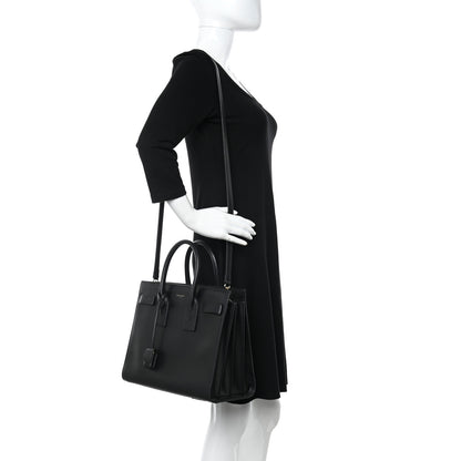 Saint Laurent Calfskin Small Sac De Jour Black 2 of 13